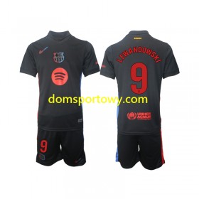 Koszulka FC Barcelona Robert Lewandowski 9 Dziecięcy Wyjazdowe Koszulki Piłkarskie 2024-2025 Krótki Rękaw